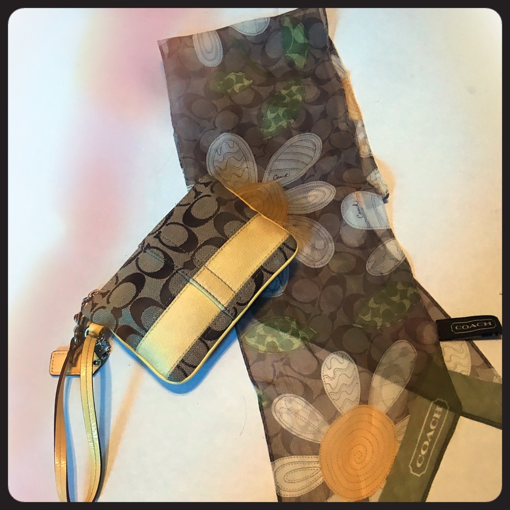 Scarf and coin wristlet